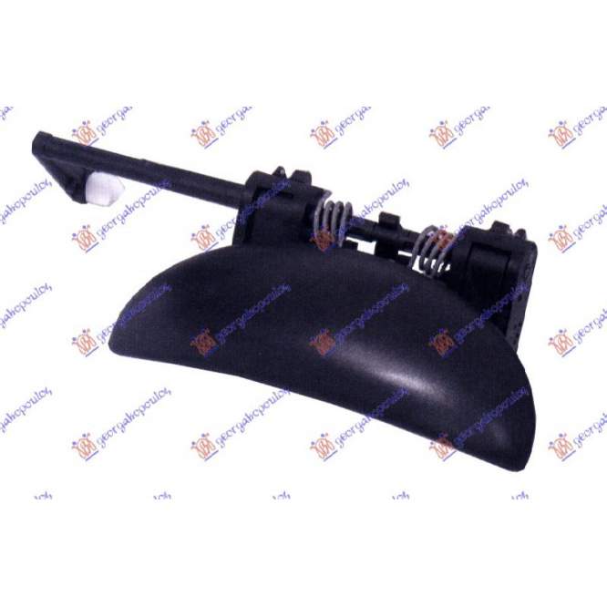 DOOR HANDLE FR.OUT - PEUGEOT PEUGEOT 206+ (PLUS) 09-13 pentru PEUGEOT, PEUGEOT 206+ (PLUS) 09-13