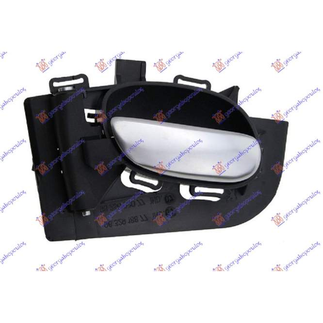 DOOR HANDLE FRONT/REAR INNER SILVER - PEUGEOT PEUGEOT 206+ (PLUS) 09-13 pentru PEUGEOT, PEUGEOT 206+ (PLUS) 09-13