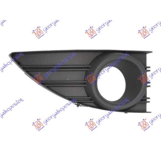  GRILA  LAT.  BARA  FATA  (CU  ORIF.  PROIECTOR  CEATA)  RAMA  NEAGRA  DR.  pentru RENAULT, RENAULT FLUENCE 10-13