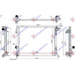  RADIATOR  1.2  TCE  BENZINA  MANUAL  -  1.5  TDCi  DIESEL    (540x440x16)  (KOYO)  pentru RENAULT, RENAULT TALISMAN SEDAN/GRANDTOUR 15-