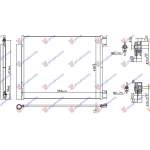  RADIATOR  AC  TOATE  MODELELE  BENZ/DIESEL  (564x438x12)  pentru RENAULT, RENAULT TALISMAN SEDAN/GRANDTOUR 15-