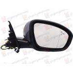 OGLINDA ELECTRICA INCALZITA PLIABILA GRUNDUITA (CU SEMNAL & LAMPA PICIOR & MEMORIE & SENZOR & BLISS) (19pin) DR. pentru RENAULT, RENAULT TALISMAN SEDAN/GRANDTOUR 15-
