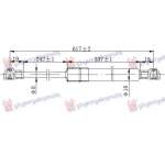 AMORTIZOR HAION BREAK (617L-510N) pentru RENAULT, RENAULT TALISMAN SEDAN/GRANDTOUR 15-