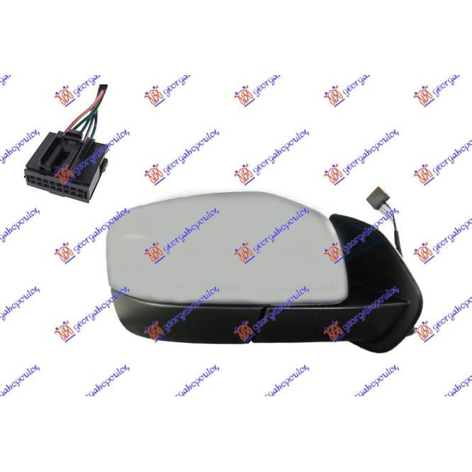 OGLINDA ELECTR. INCALZITA PLIABILA GRUND. CU MEMORIE 10 PINI 09- (CALI. A) - LAND ROVER DISCOVERY 05-14 pentru ROVER-LAND ROVER, LAND ROVER DISCOVERY 05-14