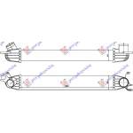 RADIATOR INTERCOOLER 1.6TURBO S-JCW PETROL (540x85x64) - MINI MINI COOPER/ONE (R56) 11-14 pentru PEUGEOT, PEUGEOT EXPERT 07-16, Partea frontala, Radiator Intercooler, MINI, MINI COOPER/ONE (R56) 11-14