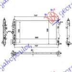  RADIATOR  2.0  TURBO  +A/C  (68x40)  AUTO    pentru SAAB, SAAB 9.5 10-