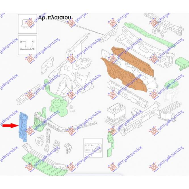 SCUT MOTOR LAT. PLASTIC 1.3 DDiS - SUZUKI SWIFT H/B 11-14 pentru SUZUKI, SUZUKI SWIFT H/B 11-14