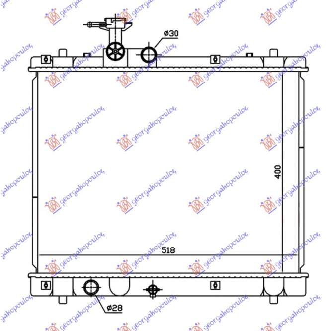 RADIATOR 1.2 BENZINA(40x54x16) MANUAL (KOYO) - SUZUKI SWIFT H/B 11-14 pentru SUZUKI, SUZUKI SWIFT H/B 11-14