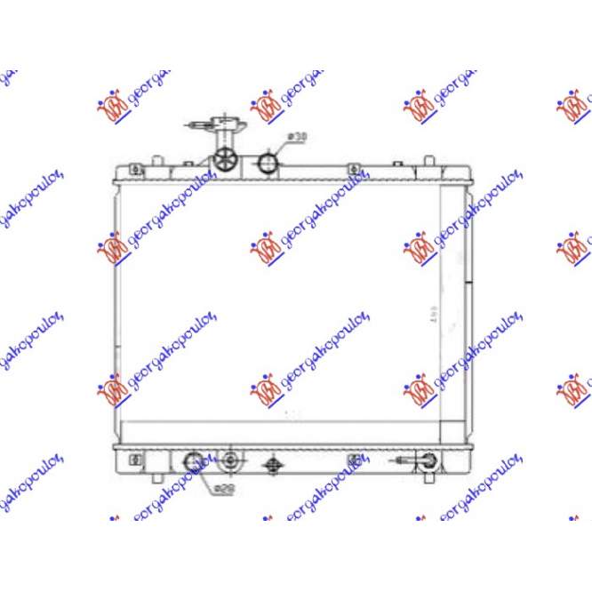 RADIATOR 1.2 BENZINA - 1.3DDiS DIESEL AUTOMATIC (400x530x16) (MAGYAR) (KOYO) pentru SUZUKI, SUZUKI SWIFT H/B 11-14