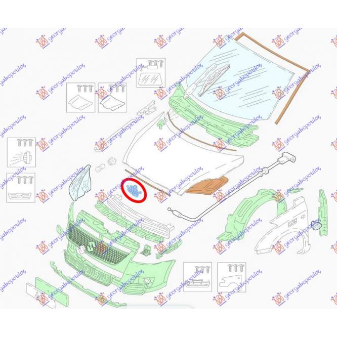 BROASCA CAPOTA - SUZUKI SWIFT H/B 11-14 pentru SUZUKI, SUZUKI SWIFT H/B 11-14