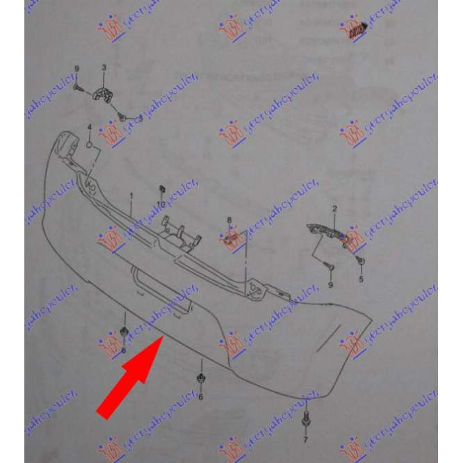 BARA SPATE   - SUZUKI SWIFT H/B 17- pentru SUZUKI, SUZUKI SWIFT H/B 17-24