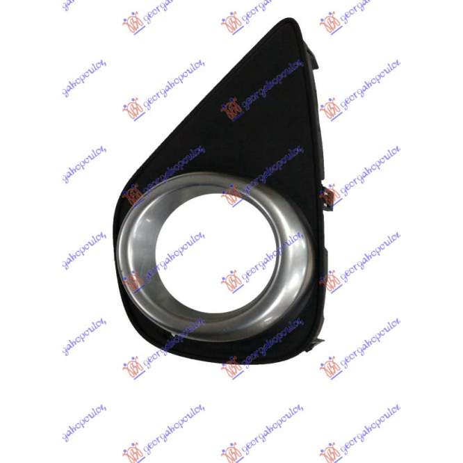 GRILA PROIECTOR (HYBRID) ARGINTIE - TOYOTA YARIS 14-17 pentru TOYOTA, TOYOTA YARIS III 14-17