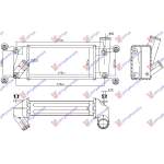 RADIATOR INTERCOOLER 1.4 D4D DIESEL (275x127x64) - TOYOTA AURIS 13-15 pentru PEUGEOT, PEUGEOT EXPERT 07-16, Partea frontala, Radiator Intercooler, TOYOTA, TOYOTA AURIS 12-15