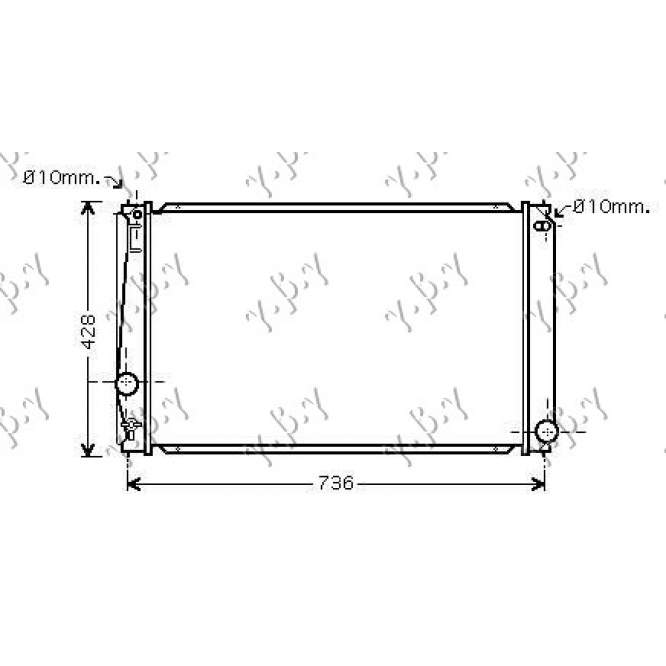 RAD 2,0I 16V VVTI +/-A/C M/A(67,3x41,5) - TOYOTA TOYOTA RAV 4 10-12 pentru TOYOTA, TOYOTA RAV 4 10-12