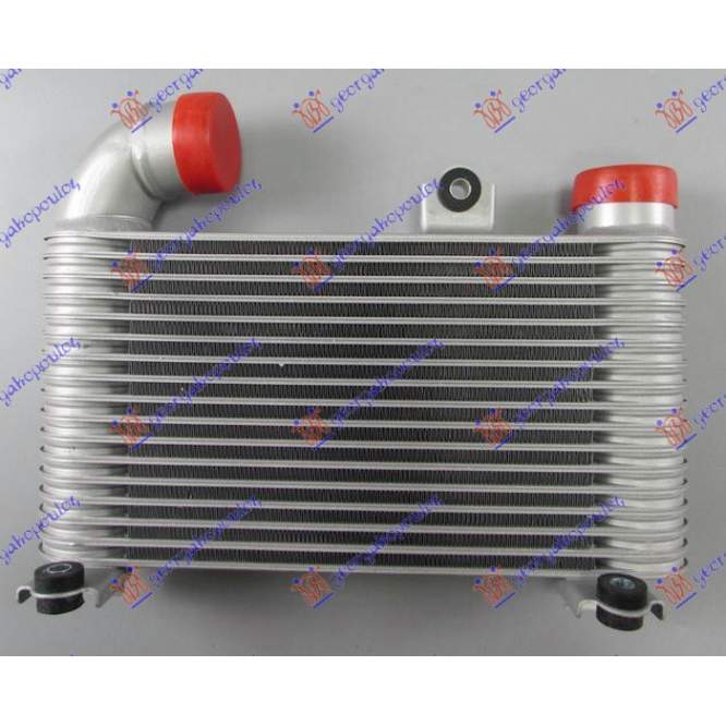 RADIATOR INTERCOOLER 2.5 D4D DIESEL (375x185x65) - F2 pentru TOYOTA, TOYOTA HI-ACE 06-, PEUGEOT, PEUGEOT EXPERT 07-16, Partea frontala, Radiator Intercooler