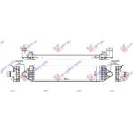  RADIATOR  INTERCOOLER  1.5-2.0  (T2-T3-T4)  BNZ  -  2.0  (D2-D3)  DIESEL  (655x150x40)  pentru VOLVO, VOLVO V70 13-, PEUGEOT, PEUGEOT EXPERT 07-16, Partea frontala, Radiator Intercooler