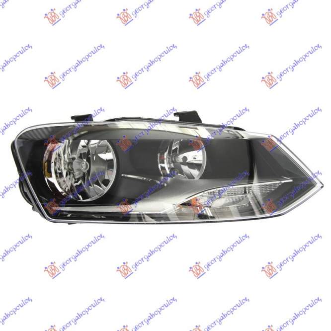  REFLECTOR  DUBLU  FAR  ELECTRIC  (ORNAMENT  CROMAT)  (HELLA)  DR.  pentru VW, VW CROSS POLO 09-17