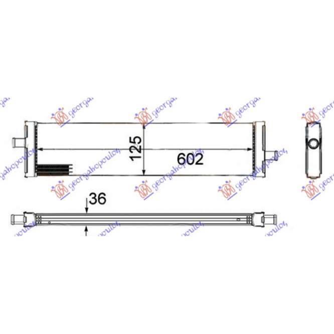  RADIATOR  SUPLIMENTAR  3.0  TSi  HYBRID  BNZ.  (500x120x26)  (MAHLE  PREMIUM  LINE)  pentru AUDI, AUDI A6 10-14