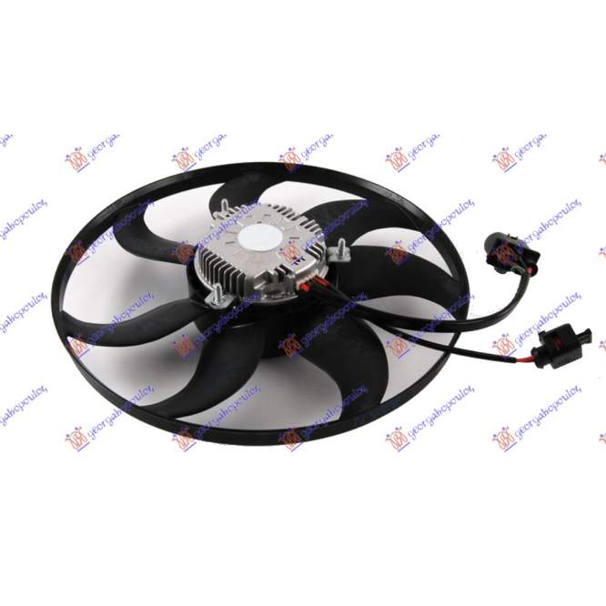 GMW (MOTOR+ELICE) BNZ./DSL. 36cm 300 W - VW TOURAN 10-15 pentru VW, VW TOURAN 10-15
