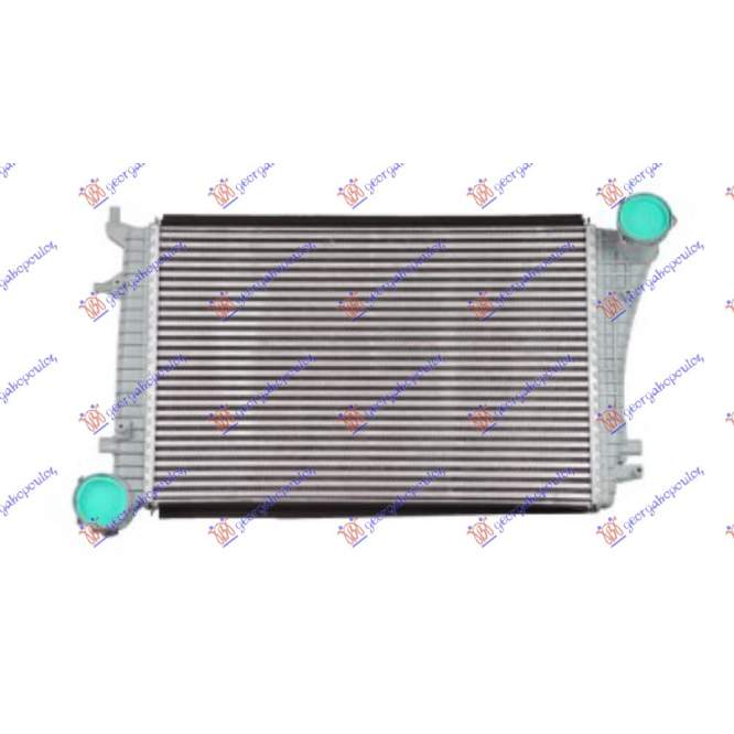 RAD.INTERC.1,9-2,0TDi (61,5x40,5x32) - VW CROSS TOURAN 07-10 pentru VW, VW CROSS TOURAN 07-10, PEUGEOT, PEUGEOT EXPERT 07-16, Partea frontala, Radiator Intercooler