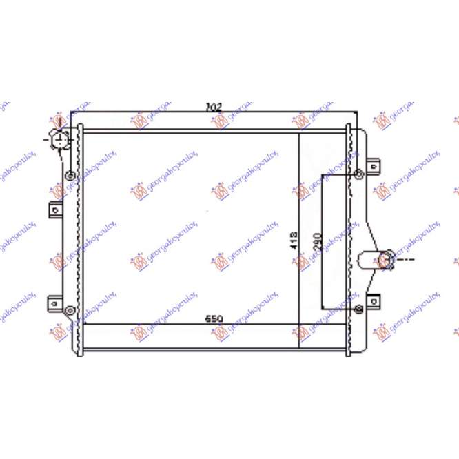 RADIATOR APA 2.0 TFSi BNZ.- 2.0 Tdi DSL.(650x450) - VW CROSS TOURAN 07-10 pentru VW, VW CROSS TOURAN 07-10