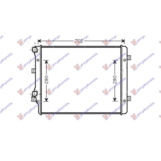 RADIATOR APA 2.0 TFSi BNZ.-2.0 TDi DSL. (650x450) (ALTERNATIV BEHR)  - VW CROSS TOURAN 07-10 pentru VW, VW CROSS TOURAN 07-10