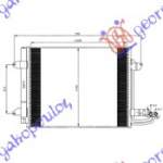 CONDENSER PETROL-DIESEL (540x450x16) - VW VW CROSS TOURAN 07-10 pentru VW, VW CROSS TOURAN 07-10